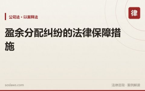 盈余分配纠纷的法律保障措施