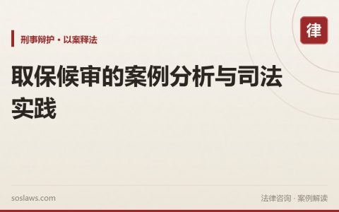 取保候审的案例分析与司法实践