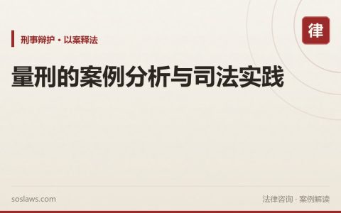 量刑的案例分析与司法实践