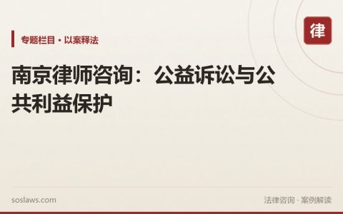 南京律师咨询：公益诉讼与公共利益保护