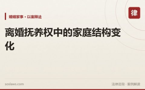 离婚抚养权中的家庭结构变化