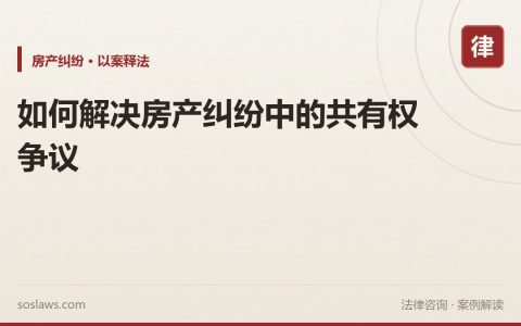 如何解决房产纠纷中的共有权争议